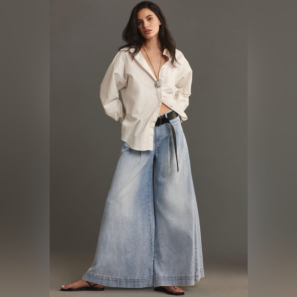 Anthropology Pilcrow Pleated Jeans - Picture 3 of 4